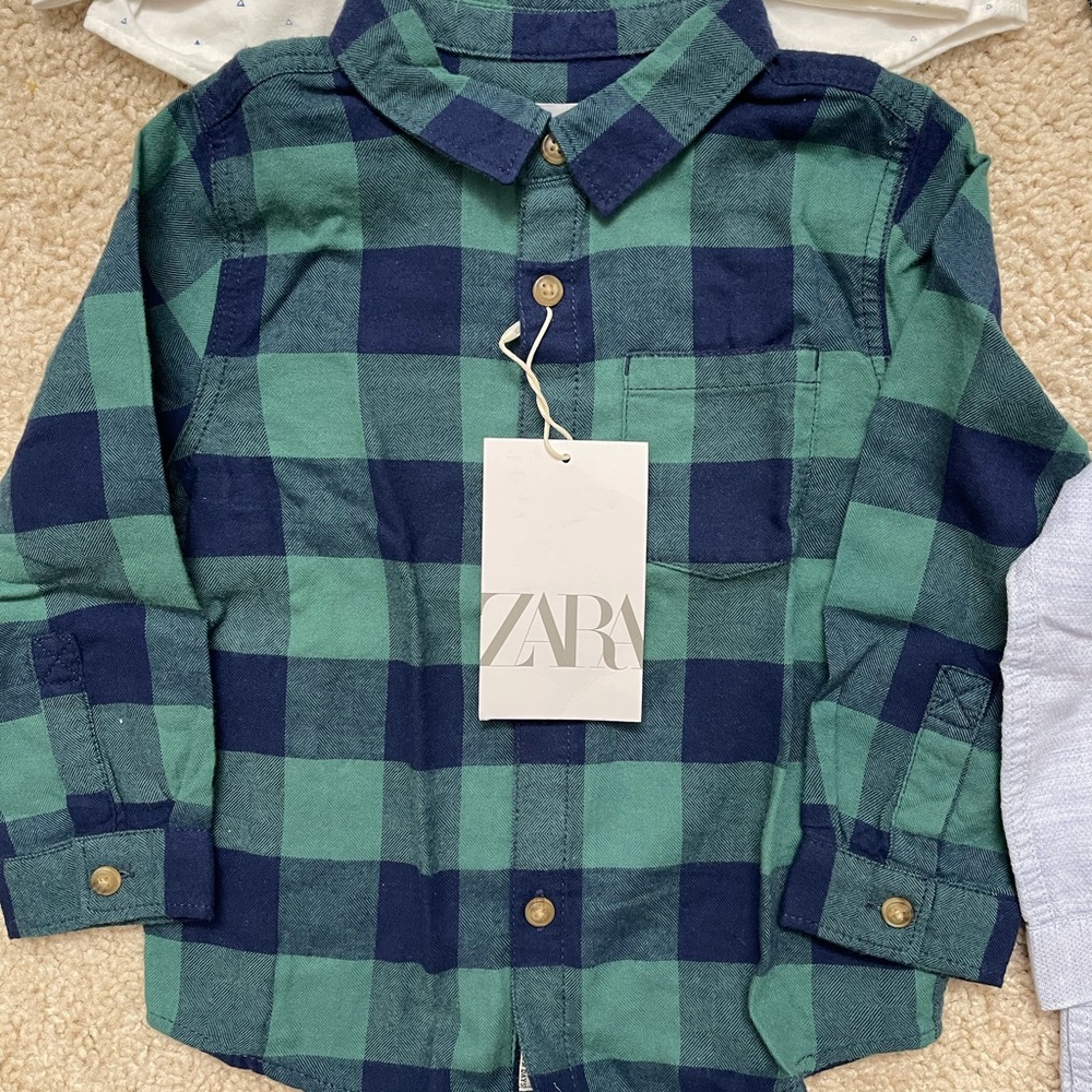 NWT 4 x Zara Kids 18-24 Months Boys Shirts - Picture 10 of 11